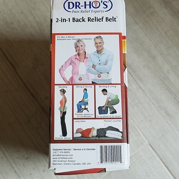 LIKE NEW Dr. Ho's 2-in-1 Back Relief Belt - Picture 6 of 8
